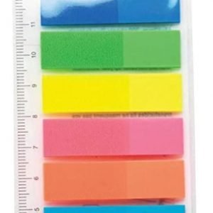 Marcador de Pagina Adesivo MemoNote, Adelbras, 8 Cores Neon, Pacote de 200