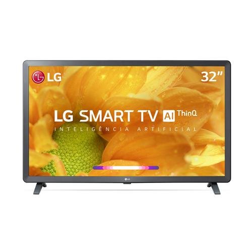 Smart TV LG LCD 32” com Comandos de Voz, WebOS 4.5, Upscaler HD, HDR Ativo e Wi-Fi Preta - 32LM625BPSB