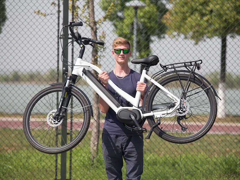 Bicicleta elétrica ciclomotora VUTVIA Bafang Mid Drive City - Imagem 6