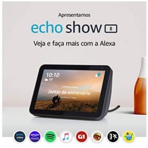 Echo Show 8 - Smart Speaker com tela de 8" e Alexa - Cor Preta