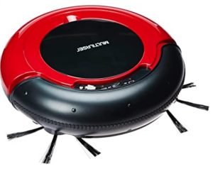 Multilaser HO041 - Aspirador de Pó Robô Varre + Aspira + Passa Pano Bivolt com 17W e Bateria Recarregável, Vermelho/Preto