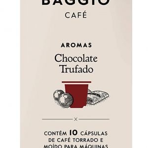 Cápsulas De Café Aroma Chocolate Trufado Baggio Café, Compatível Com Nespresso, Contém 10 Cápsulas